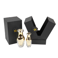 Fabrication Boîte de parfum de luxe recyclable en carton à double porte, logo personnalisé, pour parfum, bougie, vin, emballage cosmétique en verre