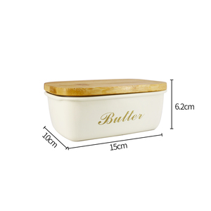 Mantequillera Grande con Tapa, Contenedor de Mantequilla para Encimera con Tapa Hermética, Mantequillera para Refrigerador, Soporte para Guardar Mantequilla, Blanco - Product Image 6