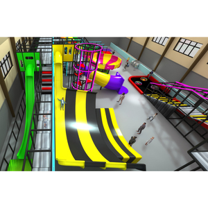 3-12 साल के बच्चों के लिए सुरक्षा नेट चढ़ाई स्लाइड और स्विंग के साथ अनुकूलित आकार के अनुकूल इनडोर खेल के मैदान उपकरण - Product Image 4