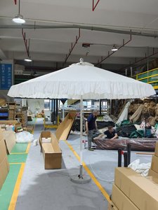 Parasol <span class=keywords><strong>de</strong></span> mariage à franges, imperméable, anti-UV, <span class=keywords><strong>en</strong></span> aluminium, à colonne centrale, avec base <span class=keywords><strong>en</strong></span> granit, pour mobilier d'extérieur - Product Image 6