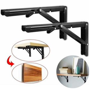 90 Degree Adjustable Metal Angle Bracket Factory 90 Degree Foldable <strong>Wall</strong> <strong>Mount</strong> Hidden <strong>Shelf</strong> Bracket Triangle Bracket Structure - Product Image 1