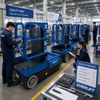 Plateforme élévatrice électrique autopropulsée pour picking, machine de levage verticale hydraulique mobile pour entrepôt, modèle professionnel