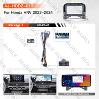Kit d'assemblage complet Aijia Factory pour écran intelligent Android 12,3 pouces Honda HR-V 2023-2024, avec cadre assorti et faisceau de câblage complet