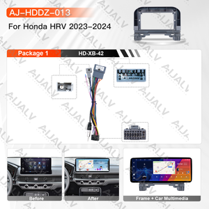 Kit de Ensamblaje Completo de Fábrica Aijia para <span class=keywords><strong>Honda</strong></span> HR-V 2023-2024, Pantalla Inteligente Android de 12.3 Pulgadas, Marco Compatible con Arnés de Cableado Completo - Product Image 3