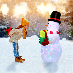Dẫn đèn giáng sinh Santa Claus và Inflatable Snowman PVC giáng sinh trang trí nguồn cung cấp navidad đồ trang trí sáng lên - Product Image 3