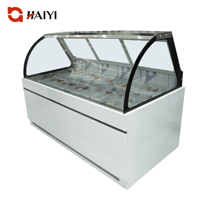 Vitrine réfrigérée commerciale pour charcuterie avec vitre incurvée pour boucher - Product Image 1