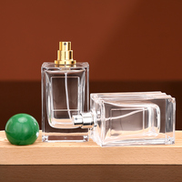 Botol Parfum Kaca Mewah Grosir Bentuk Kotak dengan Pompa Semprot, Finishing Matte, Sablon, Ukiran, Kapasitas 30ml 50ml 100ml untuk Tutup Botol