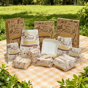 Caja de Embalaje de Comida Rápida Personalizada, Desechable, Caja para Hamburguesas, Contenedor de Alimentos para Llevar, Caja Ecológica para Hamburguesas - Product Image 3