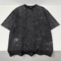 Vêtements OEM à bas prix, chemises vintage délavées à l'acide pour hommes, couleur unie, sur mesure, surdimensionnées, vente en gros, vêtements de haute qualité
