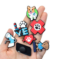 Breloques pour chaussures d'hôpital vétérinaire à thème dessin animé, réutilisables, en PVC souple, décorations DIY, accessoires pour sabots à thème médical pour animaux de compagnie, vente en gros