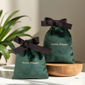 Tùy chỉnh thiết kế mới nhung dây rút đồ trang sức bao bì pouch <span class=keywords><strong>bag</strong></span> đối với món quà giáng sinh - Product Image 2