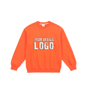 Sweat-shirt décontracté américain pour homme, couleur unie, épais, col rond, coupe ample, automne-hiver - Product Image 5