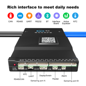 JKBMS JK-B1A24S15P Smart BMS 8S-24S 150A Continuo 300A Máximo Instantáneo 1A Balance Activo LiFePO4 Li-ion LTO Energía - Product Image 5