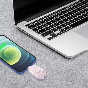 Cargador Portátil Mini de 1500 mAh, Banco de Energía de Emergencia con Llavero, Banco de Energía de Bolsillo para Teléfono Móvil, para <span class=keywords><strong>iPhone</strong></span> Tipo C y Android - Product Image 6