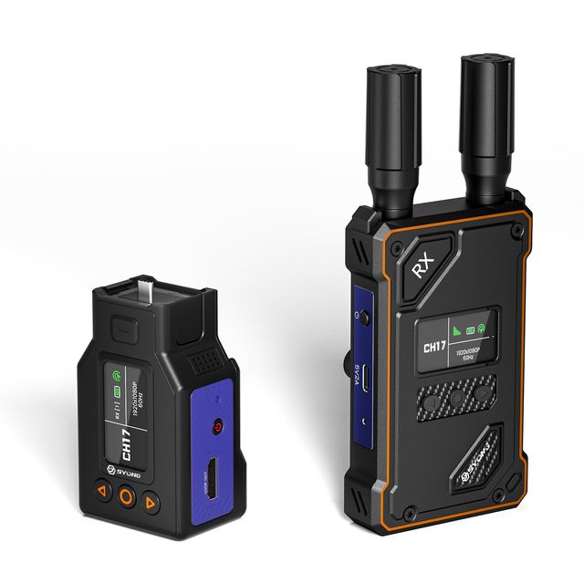 SYONG 1080P DJI Pocket 3/4 500m Wireless HDMI Transmitter Receiver One-to-four Smart Channel 2.4G/5G UVC OBS Outdoor Live Stream