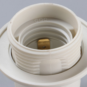 Bán buôn E27 đèn cơ sở nửa-pitch loại thẻ nhựa Bìa lưỡi lê đồng nhôm cao su chủ đề vít vít chủ thẻ đuôi - Product Image 3