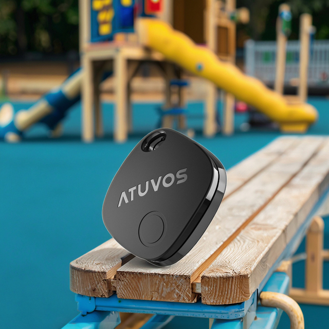 ATUVOS Mini Smart BLE5.2 GPS Tracker IP67 Waterproof Plastic Wallet Kids Bag Tracking Findmy Operated IOS GPS Navigation