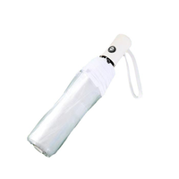 Parapluie transparent moderne à trois plis, 10 baleines, ouverture et fermeture automatiques, imperméable, coupe-vent, imprimé par sublimation, en tissu POE