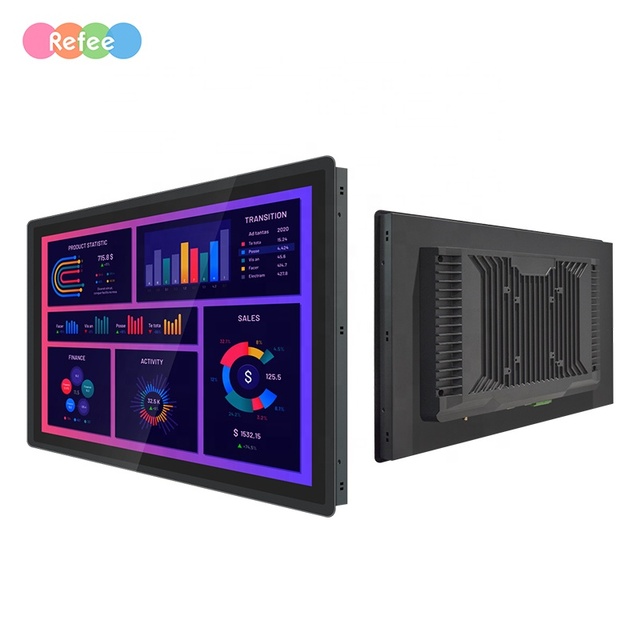 10 13 15 17 19 21 24 Inch Embedded Fanless Aluminum Computer Android Waterproof Touch Screen Panel PC IP65 Industrial 470 Nits