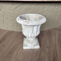 Lianda Pot Taman Bonsai minimalis, Pot bunga antik besar Pot bunga semen kolom ornamen Kit ukuran besar rumah