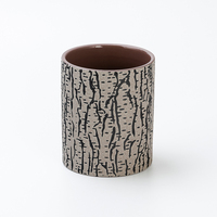 Elegantes Handgefertigtes Luxuriöses Modernes Design Zylinderförmiges 446ml Keramik-Kerzenglas für Heimdekoration