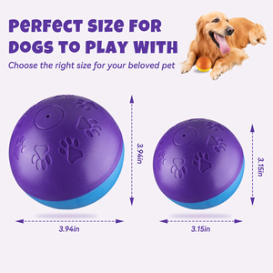 Jouet interactif pour animaux de compagnie en matériau TPR 2026 : Balles sonores creuses pour chien, jouet à mâcher et distributeur de nourriture - Product Image 3
