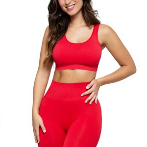Women Premium Seamless Gym Yoga Set Sports Bra High Waist <b>Leggings</b> Fitness Workout Running Exercise Breathable Activewear - Product Image 4