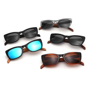 2025 Fabricación al por mayor Gafas de Sol de moda Logotipo personalizado de alta calidad Gafas de sol Templo de madera UV400 Lentes Gafas de sol - Product Image 5