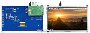 Pantalla Waveshare para Raspberry Pi de 10.1 Pulgadas, Monitor LCD con Pantalla Táctil Resistiva, Resolución 1024x600, Relación de Aspecto 16:9, A334 - Product Image 4