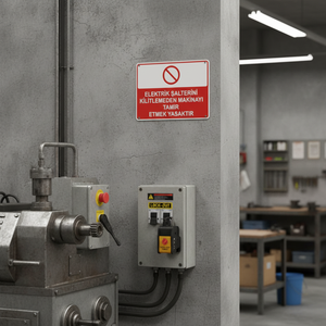Home Decoration PVC Sign "It Is Forbidden to Repair the Machine Without Locking the Electrical Switch" - Product Image 3