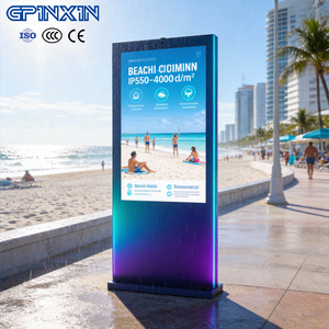 Alto brillo 2000cd/ ㎡ -4000cd/ ㎡   Pantalla Táctil para Exteriores <span class=keywords><strong>de</strong></span> 32~55~100 Pulgadas, Señalización Digital LCD IP55/IP65 - Product Image 1