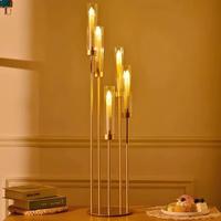 Decoración Floral para Mesa de Boda, Candelabro Alto de Hierro Dorado Hecho a Mano, Impermeable, con Múltiples Cabezas, Adorno para Navidad y Pascua