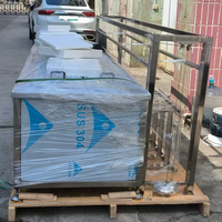 Trois réservoirs 108L panier rotatif Machine de nettoyage à ultrasons pièces de monnaie de nettoyage petits composants 500L industrie du nettoyeur à ultrasons