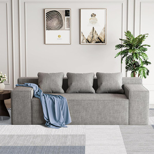 Canapé Minimaliste Sur Mesure avec Accoudoirs, Design Simple et Moderne, Ligne Droite, Chaise Longue Bidirectionnelle, Rembourrage en Mousse - Product Image 1
