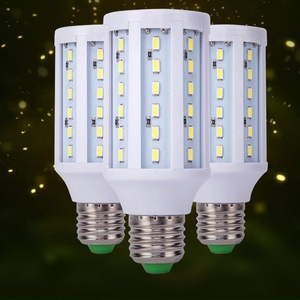 Bombilla LED Tipo Maíz, Base E27, 2700K, Blanco Cálido Suave, SMD2835, Plástico, 25000H de Vida Útil, CA 110V, Certificación CE, Garantía de 2 Años, CRI80, 240-3600 - Product Image 1