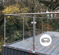 Moderne Balustrade-Zubehörteile: Dekorative Baluster-Flanschabdeckung, Laminat-Edelstahlrohrabdeckung, Balkongeländerabdeckungen