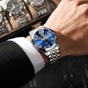 POEDAGAR810ラグジュアリーメンズウォッチビジネストップブランドマン腕時計防水ルミナスデイトウィーク高品質クォーツメンズウォッチ