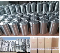 Fût de Fermentation d'Alcool en Acier Inoxydable SS316L Recyclable et Écologique de 20L pour la Fabrication de Vin à Domicile, Cuve de Fermentation, Récipient Sous Pression UE