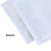 100 pcs/Pack Écologique Clair Fenêtre Blanc Mylar Noix Emballage Alimentaire Zip Lock Pouch Bonbons Sac Avec Trou Rond