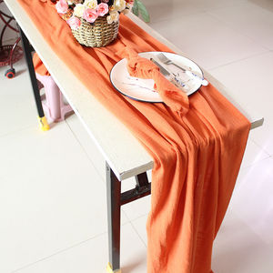 ผ้าปูโต๊ะผ้าฝ้ายเนื้อละเอียดสไตล์วินเทจสีเขียวขาว ทออย่างประณีต ปรับแต่งสีและโลโก้ได้ เหมาะสำหรับฤดูใบไม้ผลิ ฤดูร้อน ใช้ในบ้าน โรงแรม งานแต่งงาน - Product Image 6