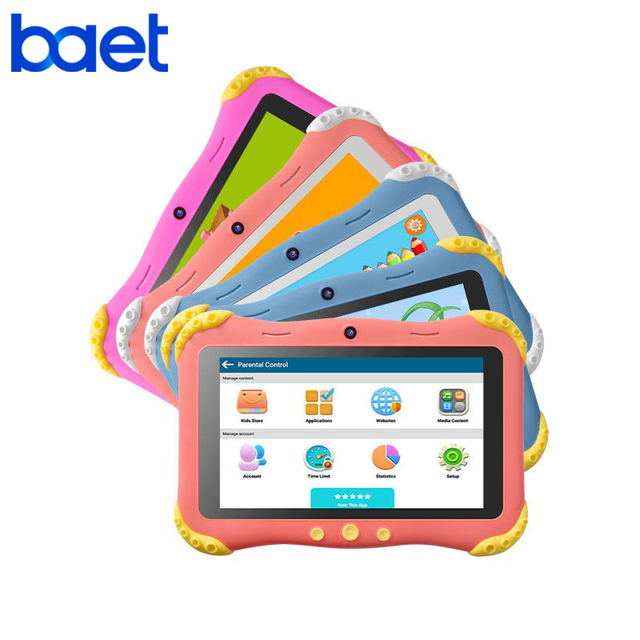 7 Inch Kids Tablet with Anti-Drop Silicone Case 4+64G Android 15 Octa Core Capacitive Screen New ROHS Certified Product