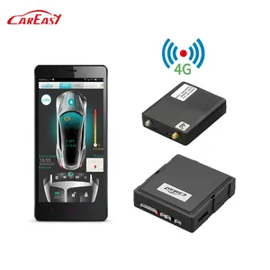 Alarme de carro 2 vias com aplicativo, 4g gps/gsm/gprs de smartphones, com início de motor remoto