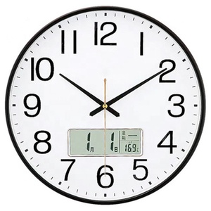 Đồng Bộ Hóa Thời Gian Tự Động <span class=keywords><strong>Radio</strong></span> Điều Khiển Thời Trang Đồng Hồ Treo Tường Thạch Anh Im Lặng - Product Image 1