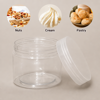 Boîtes de collation transparentes de grand diamètre personnalisées de haute qualité boîtes de crème boîtes en plastique alimentaire