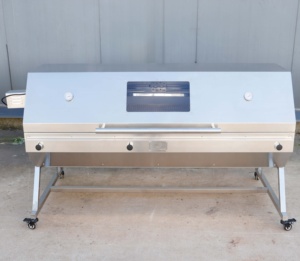 Asador Comercial para Barbacoa con Motor Personalizable de 15W, Parrilla Combinada de Gas y Carbón de Acero Inoxidable de Alta Resistencia para <span class=keywords><strong>Restaurante</strong></span> - Product Image 2