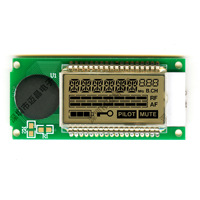 Módulos LCD TN Personalizados, Pantalla de Código de Segmentos, Pantalla LCD de Alta Gama de 1.0 Pulgadas, Montaje SMD/SMT, Texto Gris Negro, Fabricante MJ1052