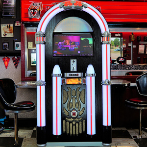 Retro bằng gỗ Máy hát tự động với đèn đầy màu sắc CD Music Combo <span class=keywords><strong>DJ</strong></span> bàn xoay người chơi lớn người tiêu dùng sản phẩm điện tử - Product Image 1