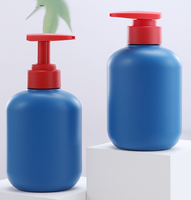Botol Isi Ulang Sampo Biru 300ml Botol Plastik Cetak Tiup Kepala Pompa Tekan Merah Bahan Kemasan Gel Mandi
