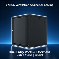 Armoire de serveur murale ventilée 19 pouces pour centre de données IA, solution de rack pour centre de données hyperscale 4U-27U