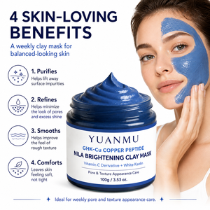 <span class=keywords><strong>Masque</strong></span> Facial Détoxifiant et Séborégulateur <span class=keywords><strong>Nila</strong></span> Vitamine C GHK-Cu Éclaircissant, <span class=keywords><strong>Masque</strong></span> à l'Argile Raffinant les Pores pour le <span class=keywords><strong>Visage</strong></span> - Product Image 4